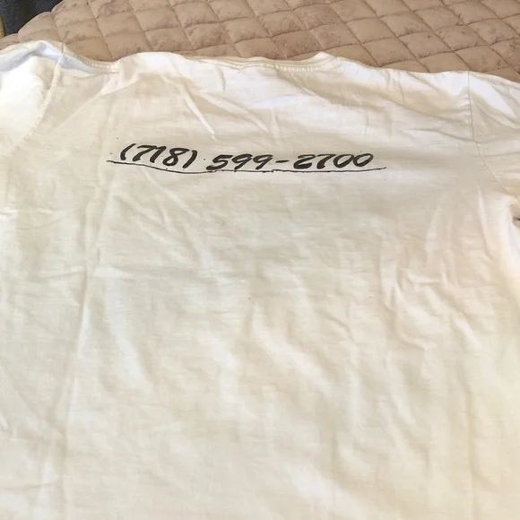 Supreme White Tee with Yellow Logo